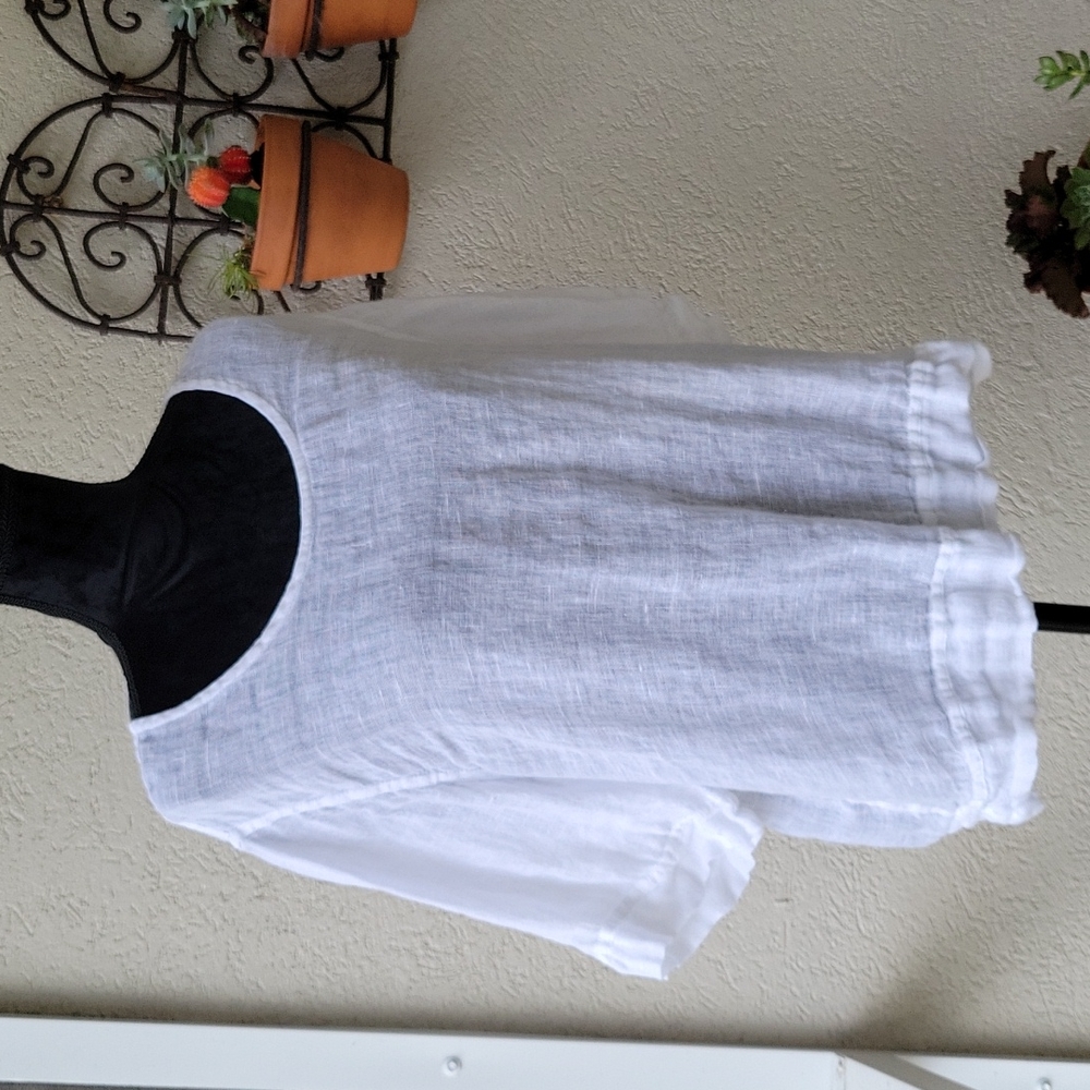 Flax linen top
